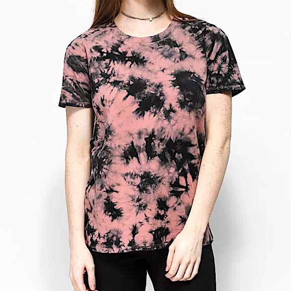ZINE Rayna Old Rose Tie Dye T-Shirt - Picture 2 of 3
